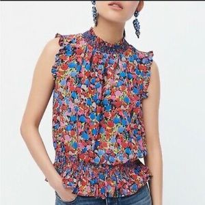 J Crew Floral Blouse